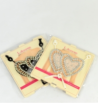 removable straps - strass and heart