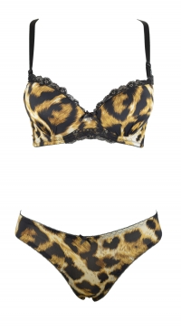 Leopard set C cup panties