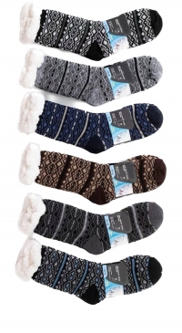 Men's socks with fur for Winter