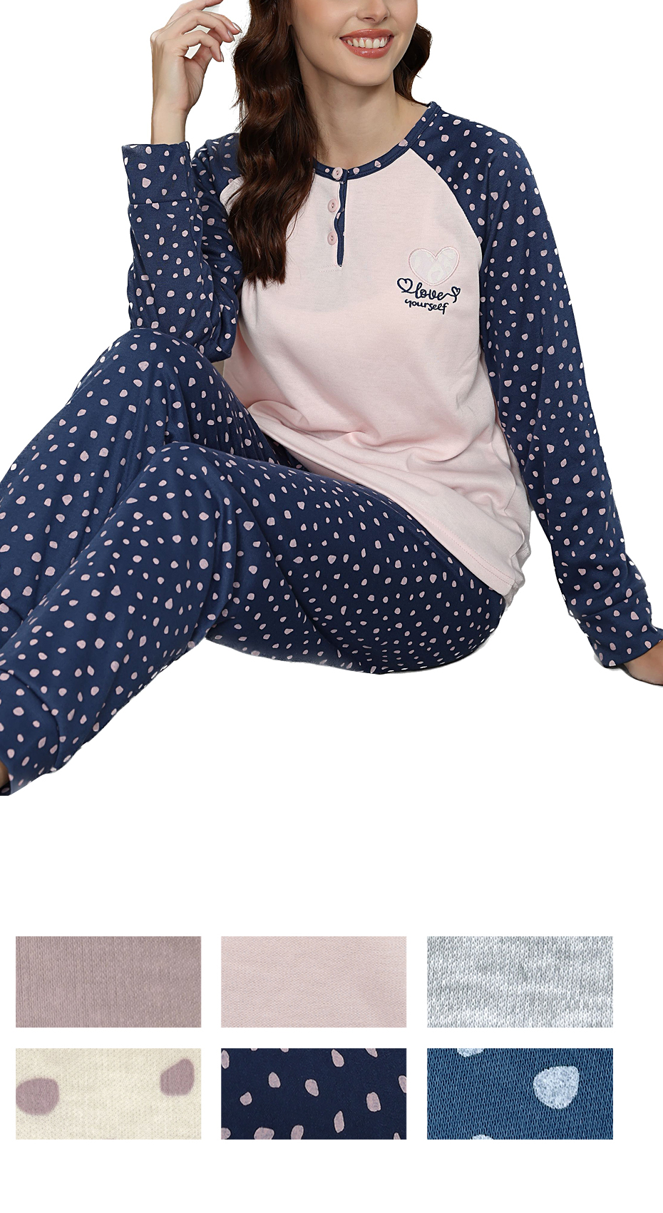 Polka Dot Fleece Pajama