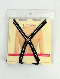 removable black straps - strass