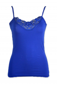 Cotton lace top with straps