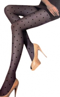  Black polka dot tights