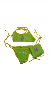 Girl's bikini + pareo 6 colors