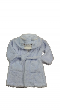 bear theme fleece bathrobe for kids