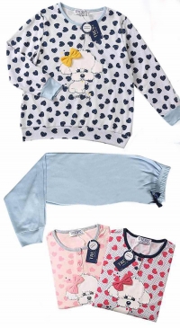Printed pajamas for children and teenagers