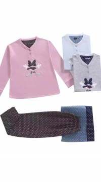 girl's cotton fleece pyjama