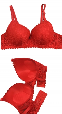 Bra padded red cup D