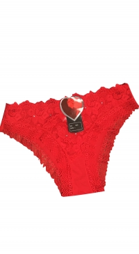 Red  cotton panties