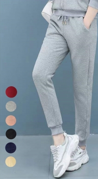 Cotton fleece sports jogging pants