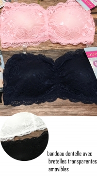 lace bandeau with amivibles traps