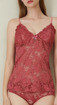 lace top and briefs