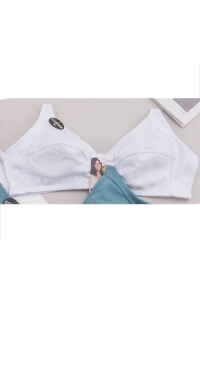 White F cup bra foamless wireless