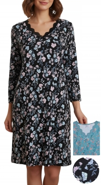 Floral print nightgown
