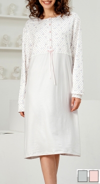 bruched microfibra nightgown