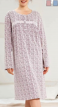 Long cotton nightgown