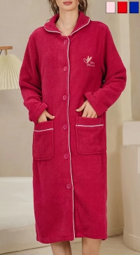 Women's winter bathrobe