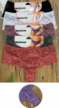 Coloured tanga in lace