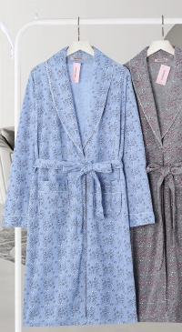 Printed bathrobe