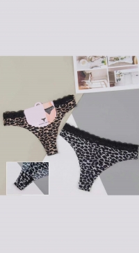 Leopard thong