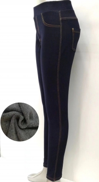 Legging jean molletonné