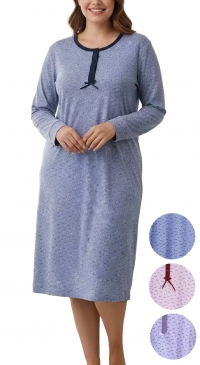 Plus size fleece nightgown from 48 to 56