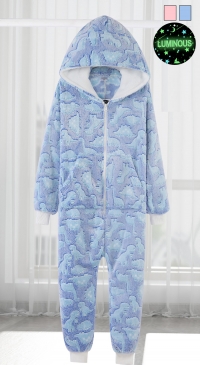 Phosphorescent hooded pajamas (from 4 to 14 years old)