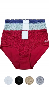 Women's cotton and lace panties