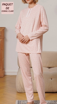 Light coral mid-season pajamas