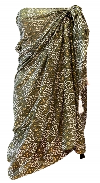 Khaki printed beach sarongs