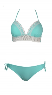 Green 2-piece swimsuit