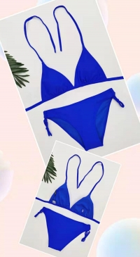 Blue 2-piece swimsuit