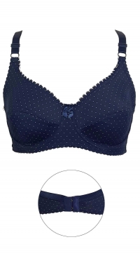 B cup polka dot print bra