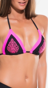 female top of bikini swimsuit  pink