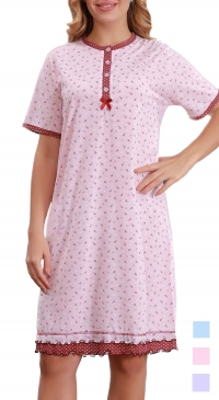 Plus size cotton nightgown