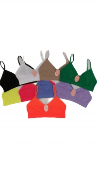 Color bras without foam