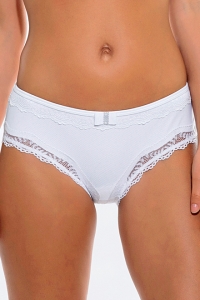 Boxer avec broderie blanc