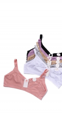 F cup cotton bra without foam without underwire