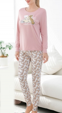 Teddy bear print pajamas