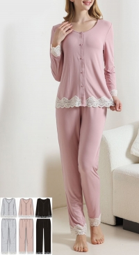 Off-season pajamas with lace