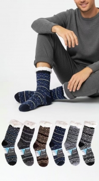 Men's socks with fur for Winter