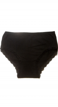 Black cotton panties