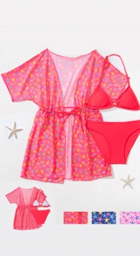 Children's beach tunic and bikini