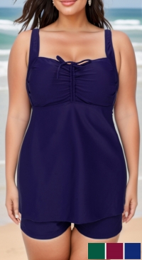 Plain tankini swimsuit (from 44 to 54)