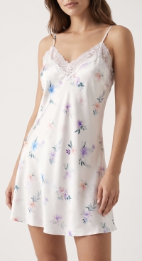 Floral satin nightie