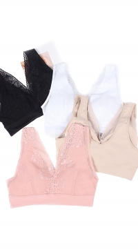 Bralettes with lace (S-M and L-XL)