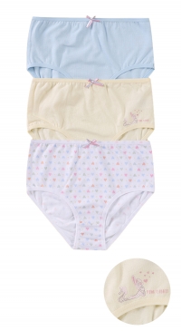 Baby and girls' panties in plain and cute prints
