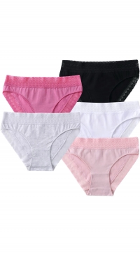 Cotton and lace panties