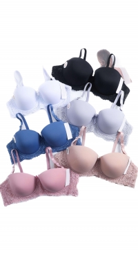 Half cup bra, invisible cup D