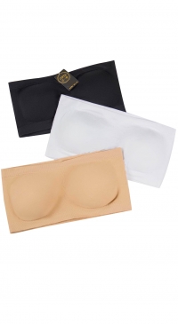 Large size bandeau bra with foam (from 3XL to 6XL)
